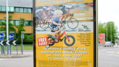 Large outdoor poster